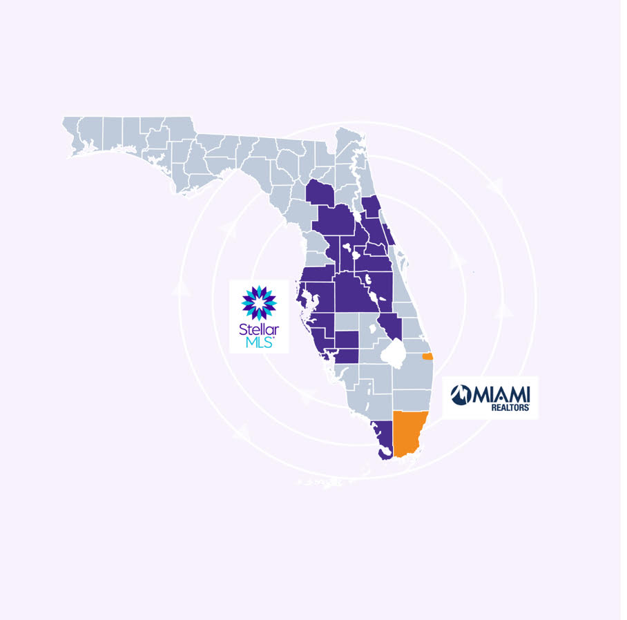 map of service areas in florida for new build homes for sale